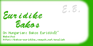 euridike bakos business card